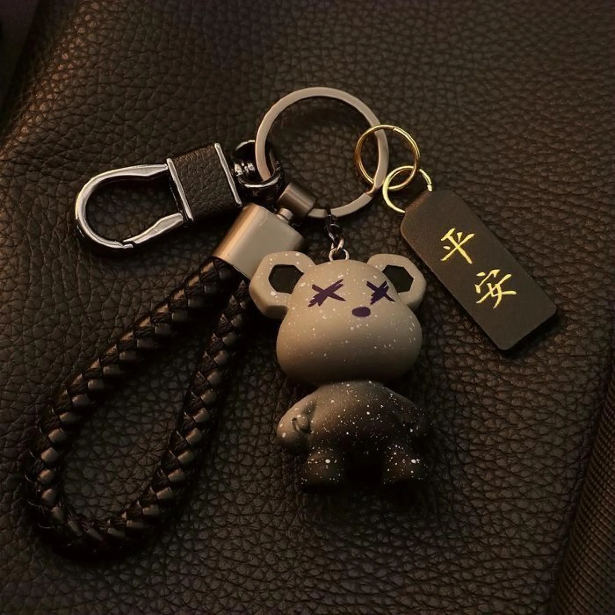 Cute Bear Keychain Set
