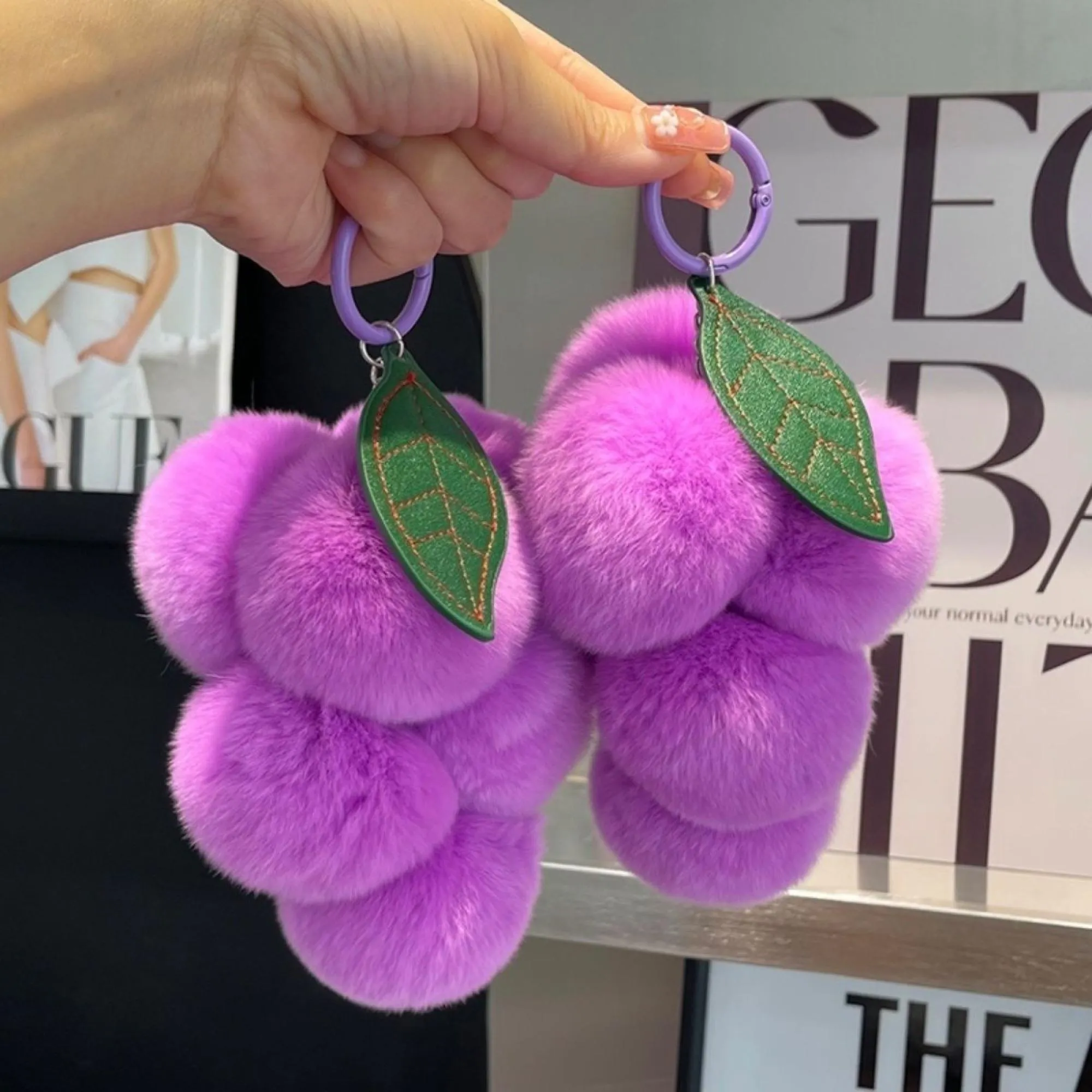 Soft Grape Keychain Toy