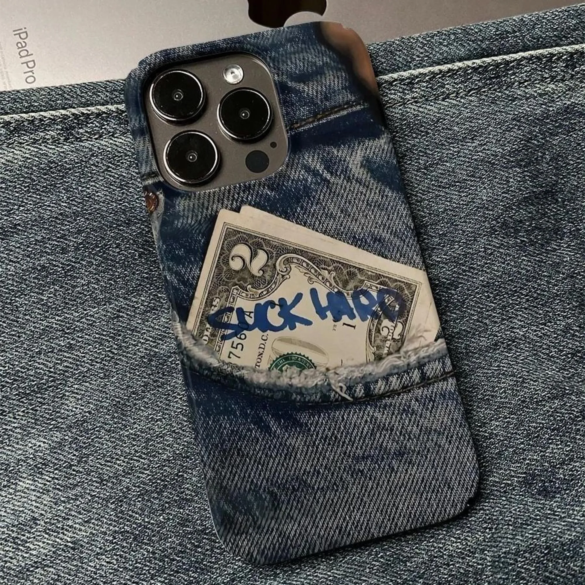 Denim Art Phone Case Cover